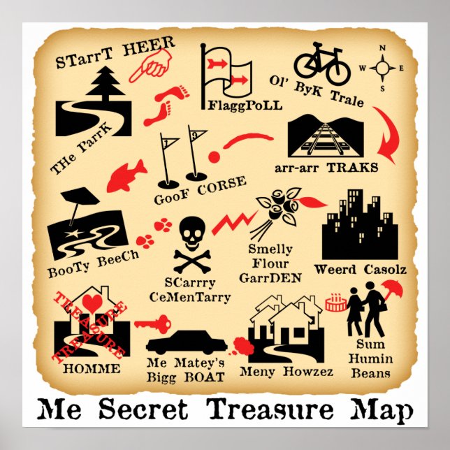 POSTER MAPA DE TESTE SECRETO (Frente)