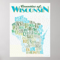 Mapa de Tipografia de Wisconsin
