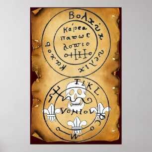 PÔSTER MAPA DE TRATAMENTO ANTICO TALISMAN/PIRATAS