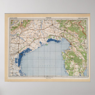 Poster Mapa de Veneza, Italia