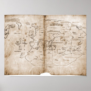 Pôster Mapa de Vinland