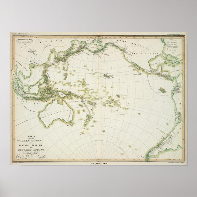 Pôster mapa de Volcano Girdle (Frente)