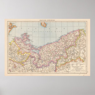 Poster Mapa do Atlas Pommern