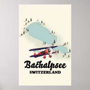Poster Mapa do Bachalpsee Suíça