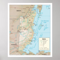 Mapa do Belize (2003) — País da América Central