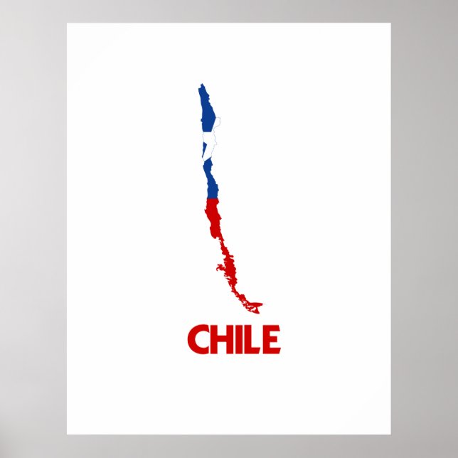 POSTER MAPA DO CHILE (Frente)