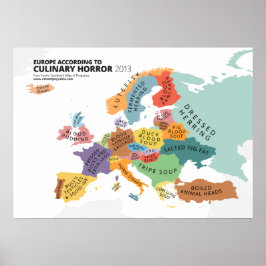 Pôster Mapa do horror cultural na Europa