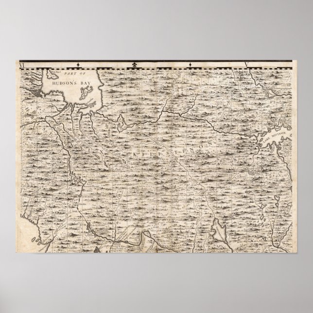 Poster Mapa do Império Britânico na América 2 (Frente)