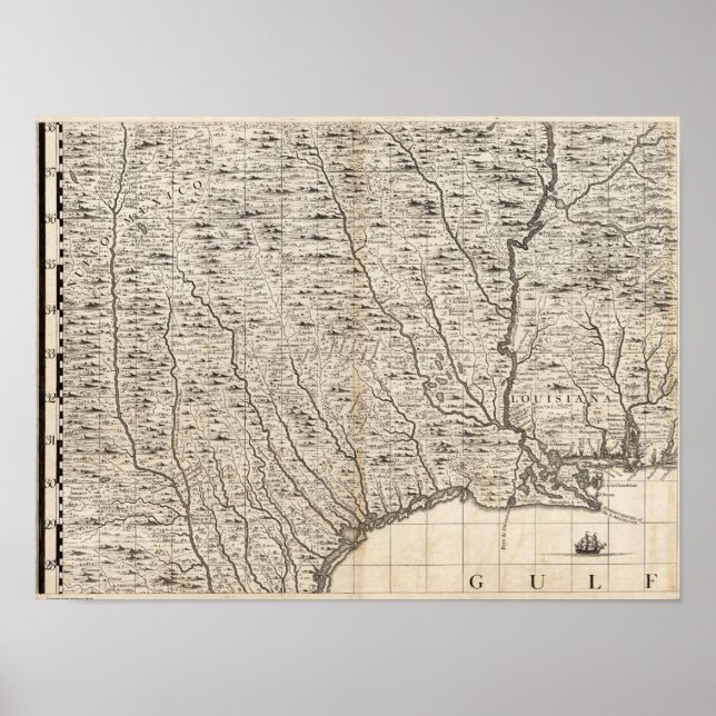 Poster Mapa do Império Britânico na América - Folha 9 (Frente)