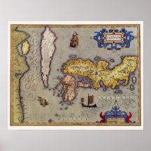 Mapa do Japão por Mercator e Hondius, 1606