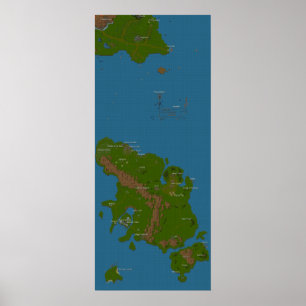 Poster Mapa do mundo