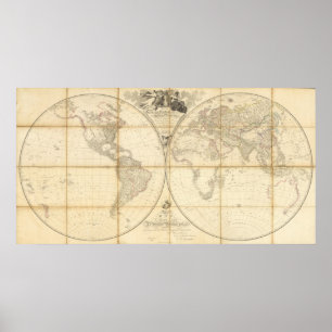 Pôster Mapa do mundo