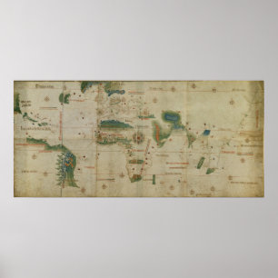 Pôster Mapa do mundo