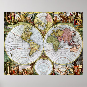 Poster Mapa do mundo