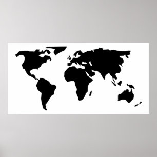 Poster Mapa do mundo