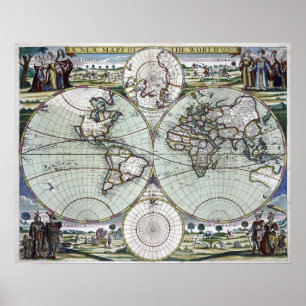 Poster Mapa do mundo