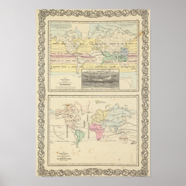 Pôster Mapa do Mundo (Frente)