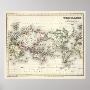 Poster Mapa do mundo