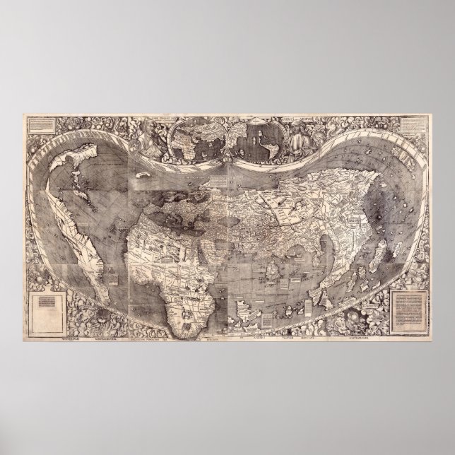 Poster Mapa do Mundo | 1507 (Frente)