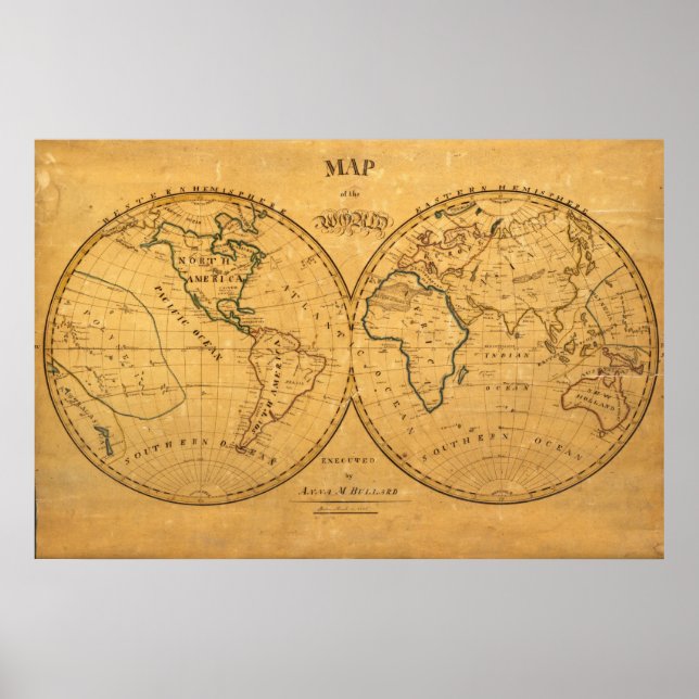 Poster Mapa do Mundo 5 (Frente)