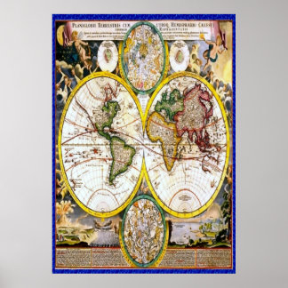 Poster Mapa do Mundo Antigo 2