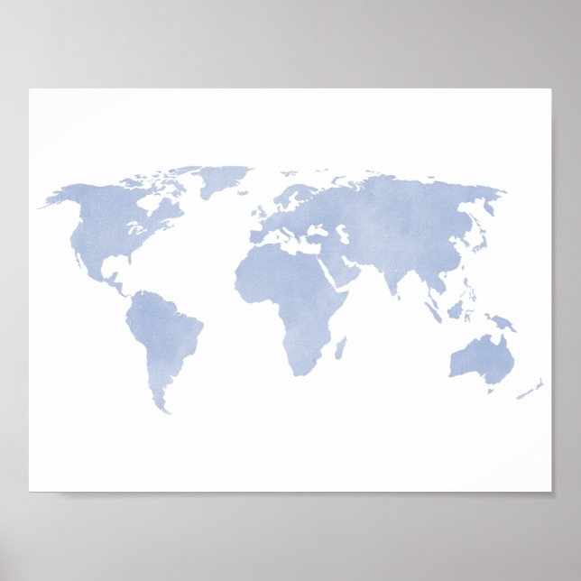 Poster Mapa do Mundo Azul da Serenity (Frente)