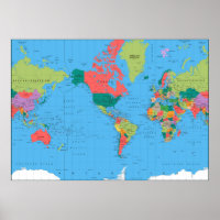 Mapa do mundo político