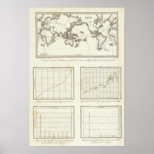 Pôster Mapa do Mundo Um do México (Frente)