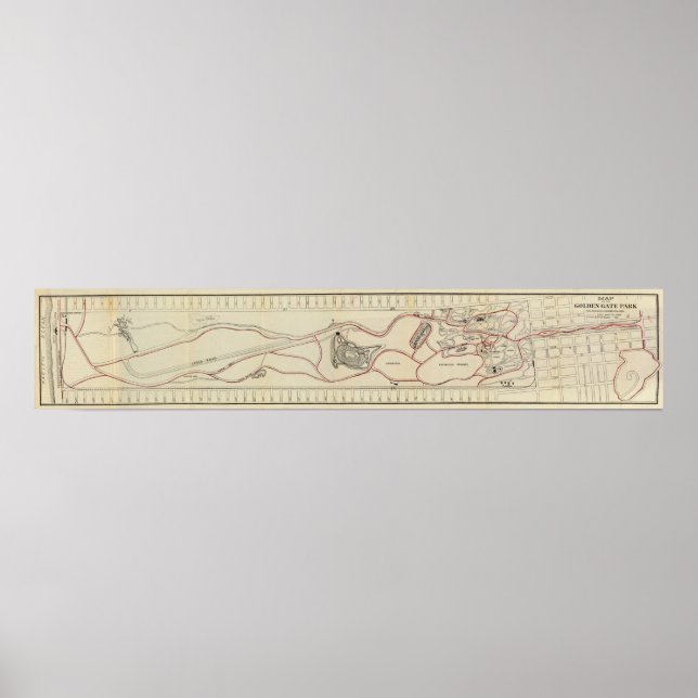 Pôster Mapa do Parque das Portas do Ouro (Frente)