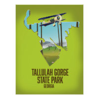 Mapa do Parque Estadual do Gorge Tallulah
