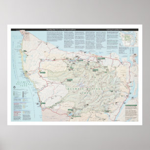 Poster Mapa do Parque Nacional da olimpiadas (2010)