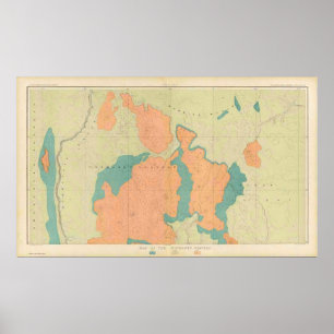 Pôster Mapa do platô de Uinkaret