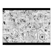 mapa dos clubes noturnos de harlem branca e negra