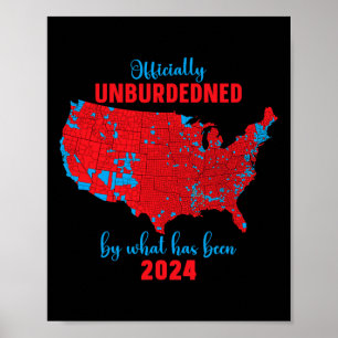 Poster Mapa dos resultados eleitorais de 2024