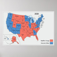 Mapa Eleitoral 2020 do Colégio Eleitoral dos EUA