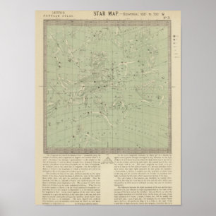 Pôster Mapa em estrela