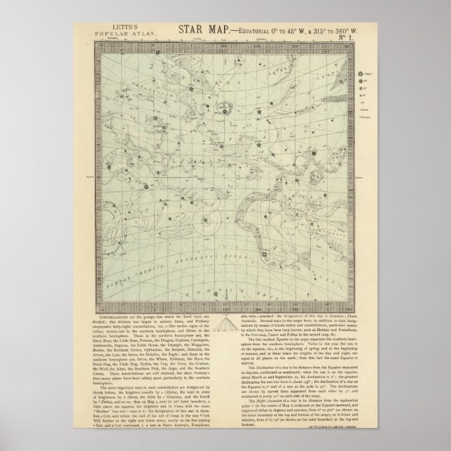 Pôster Mapa estelar 2 (Frente)