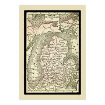 Mapa extraordinário de Michigan