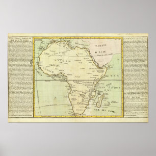 Poster Mapa físico de África