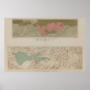 Poster Mapa Geological do distrito de Knoxville