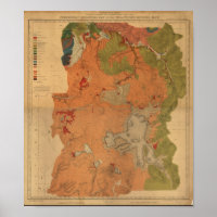 Mapa Geológico do Parque Nacional de Yellowstone 1