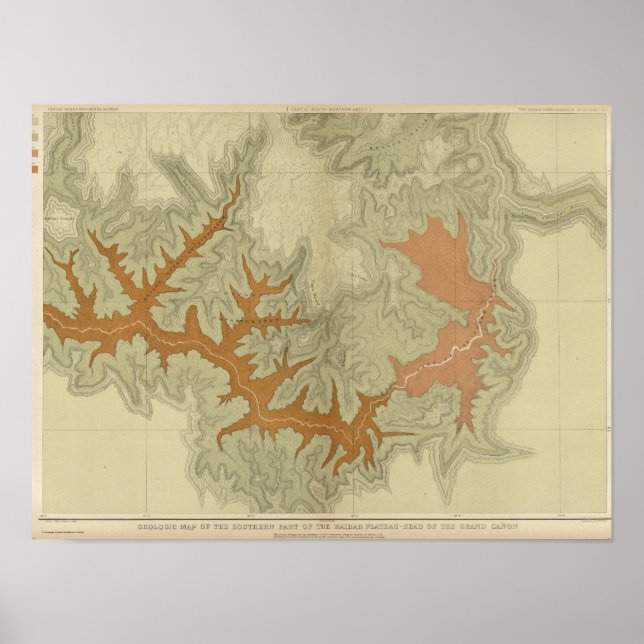 Pôster Mapa Geológico Do Sul 2 (Frente)