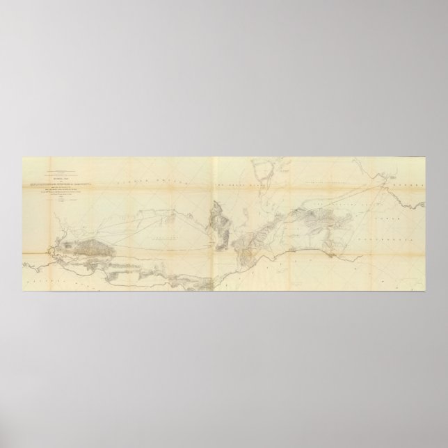 Poster Mapa Geral de Explorações e Pesquisas (Frente)