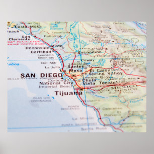 Poster Mapa Histórico Antigo dos Estados Unidos de 1830