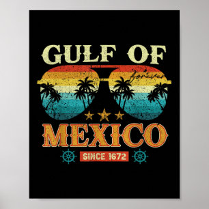 Poster Mapa Histórico Do Golfo Do México Em 1569