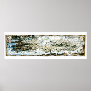 Poster Mapa imaginário do Fairyland de 1920 clássicos