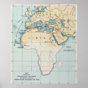 POSTER MAPA: IMPÉRIO DO PHOENICIAN