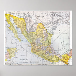 POSTER MAPA: MÉXICO