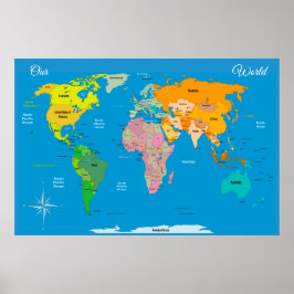 Poster Mapa Mundial