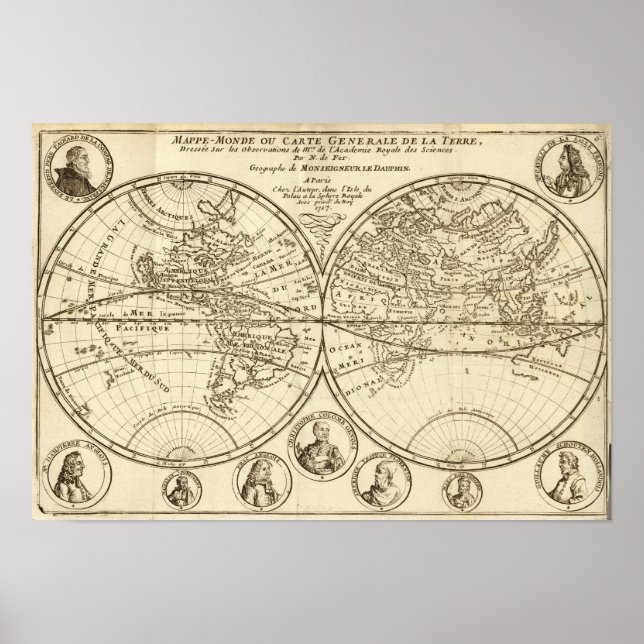 Poster Mapa Mundial 4 (Frente)